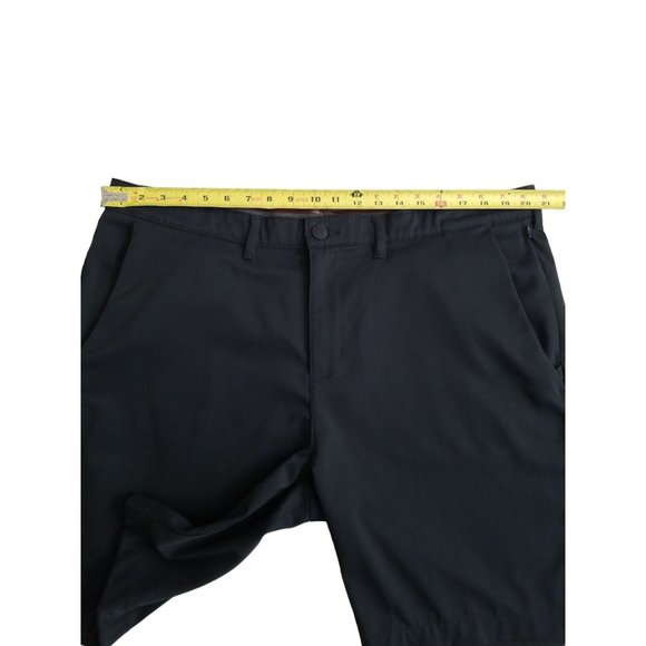 Men's Jachs New York Flat Front Comfort Waist Stretch Performance Black Shorts - Picture 12 of 14